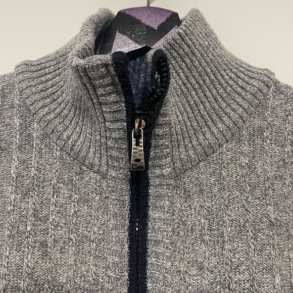 Sergio Louis Mens Knitted Fleece Lined Sweater Size Small - Picture 3 of 8